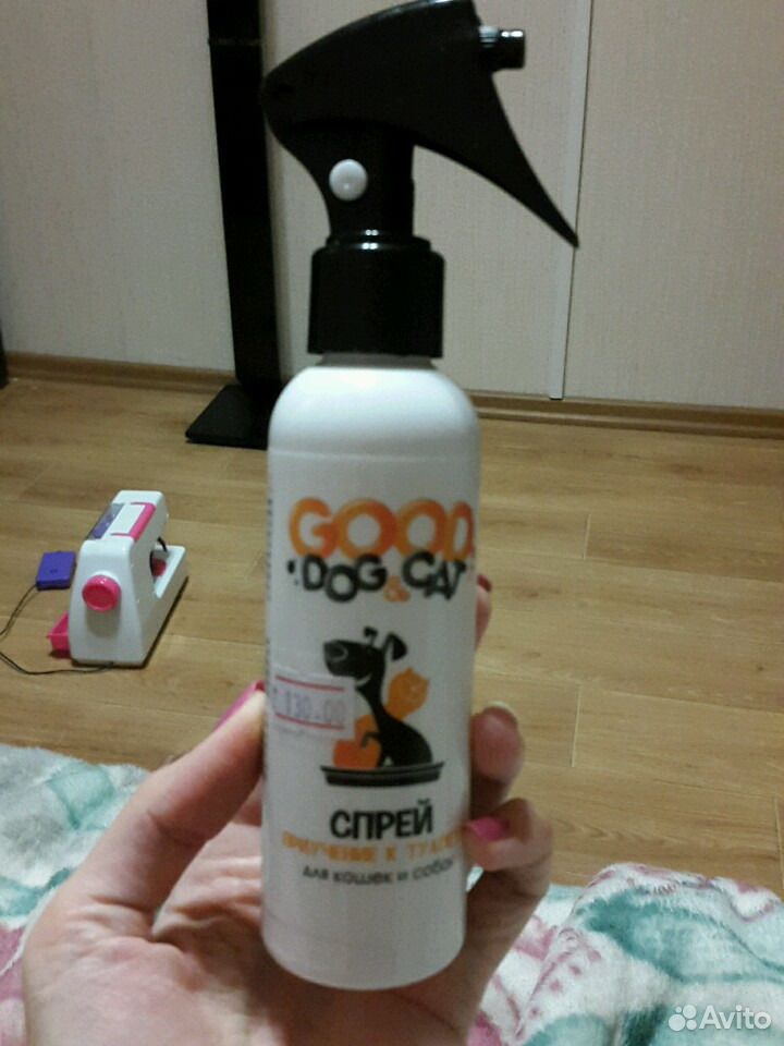 туалетный спрей. туалетный спрей. спрей для кошек приучение к туалету. туалетный спрей. умный спрей защита от погрызов и царапания д/собак 200мл.