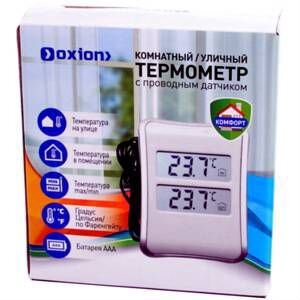 Цифровой термометр комнатный/уличный Oxion OTM104