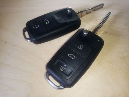 Ключ 3D0959753S VW Tuareg с кнопкой старт/стоп
