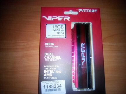 Patriot Viper Elite 4 DDR4 16Gb 3733MHz cl17