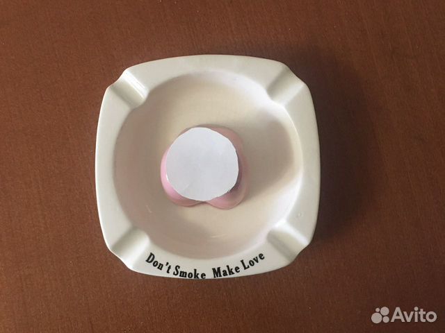 Пепельница керамическая с шуточной надписью