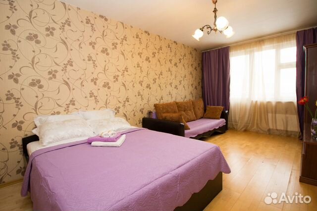 

1-к. квартира, 38 м², 2 кровати