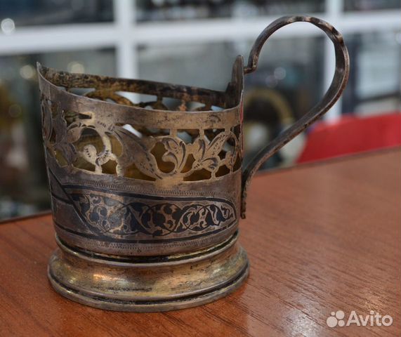 Серебряный подстаканник- 875 пр