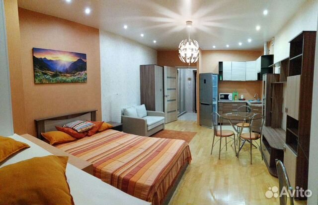 

Квартира-студия, 35 м², 2 кровати