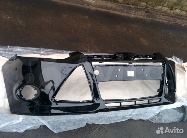 Передний бампер форд фокус 3 черный №114