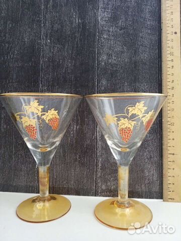 Фужеры Богемское стекло цветные