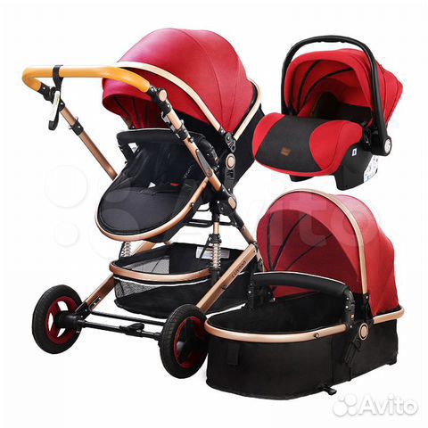 Коляска LuxMom 3 в 1 трансформер новый