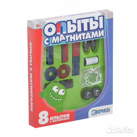 Эврики Набор для опытов Опыты с магнитами 8 опытов