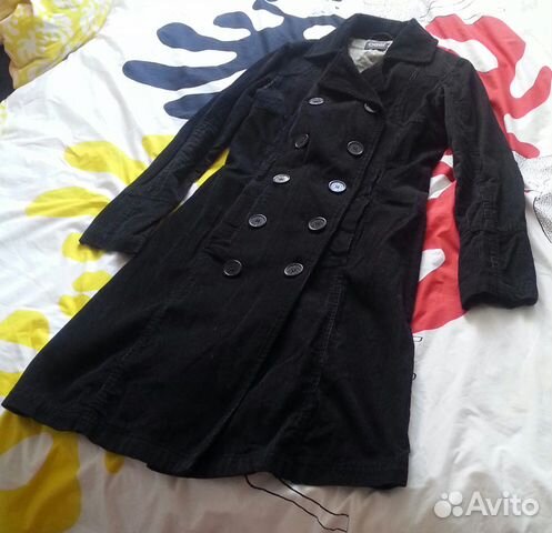 Вельветовый плащ черный Вельветовый плащ черный