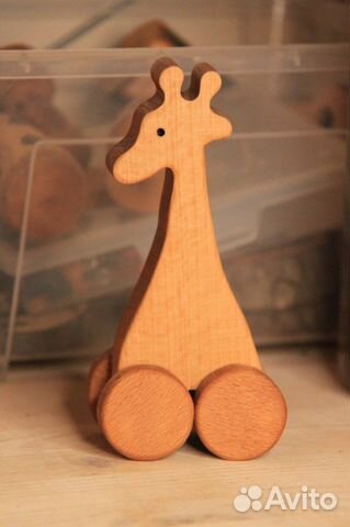 Жираф каталка монтессори