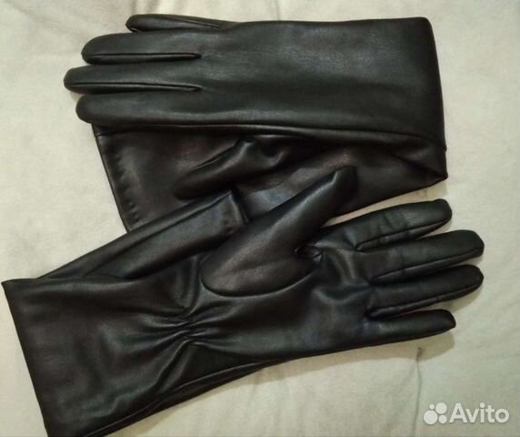 Перчатки женские кожаные