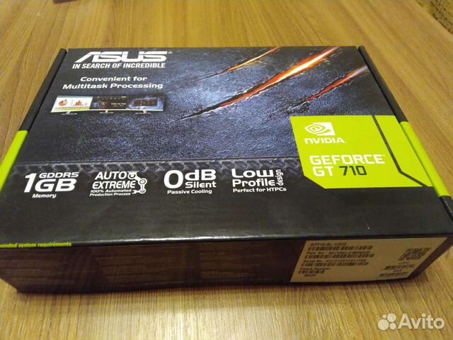 Видеокарта gt710 asus 1gb gddr5