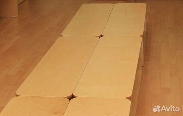 Скамейка детская с полкой