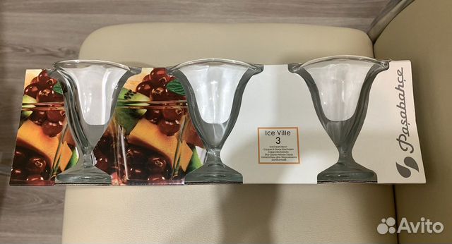 Набор Ваз для мороженого, 3 шт