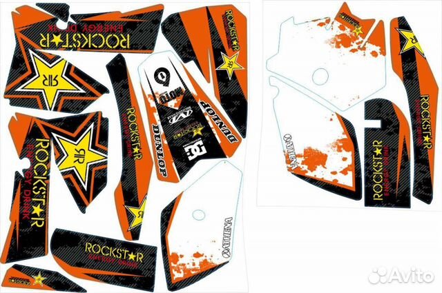Наклейки на мотоцикл кросс и эндуро