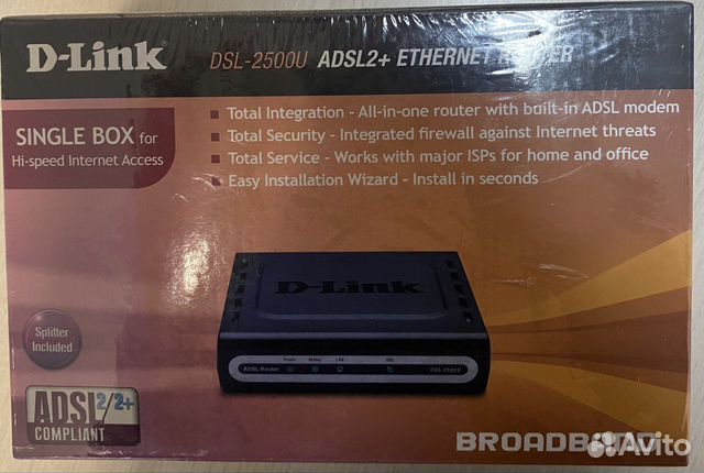 Маршрутизатор D-Link DSL-2500U