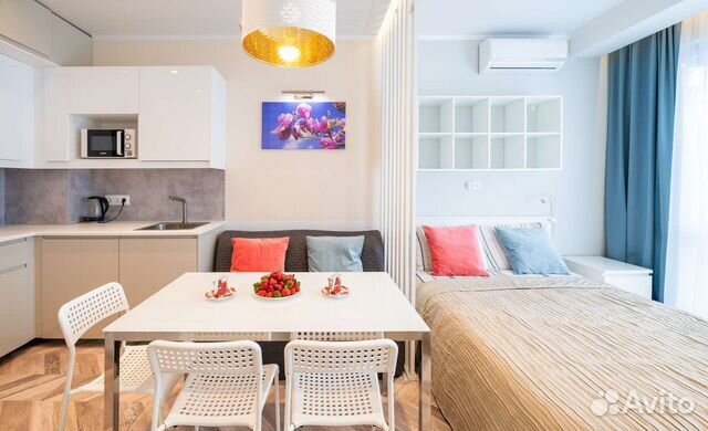 

Квартира-студия, 28 м², 2 кровати