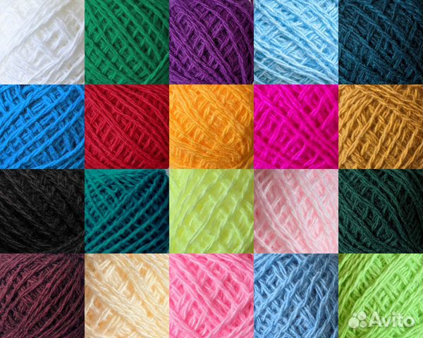 Акрил пряжа упаковки/поштучно (тафтинг и вязание)