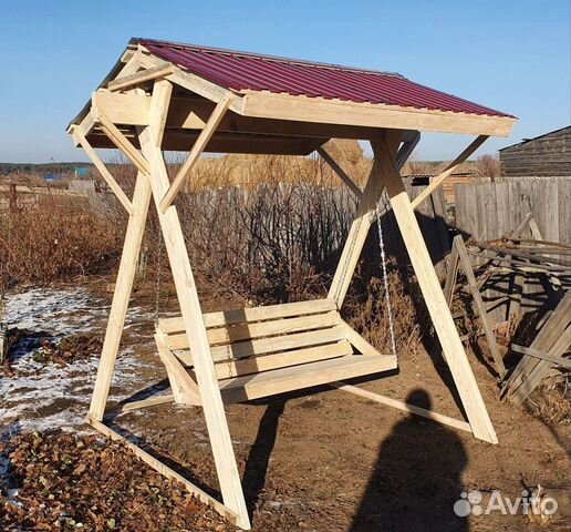 Качеля из дерева