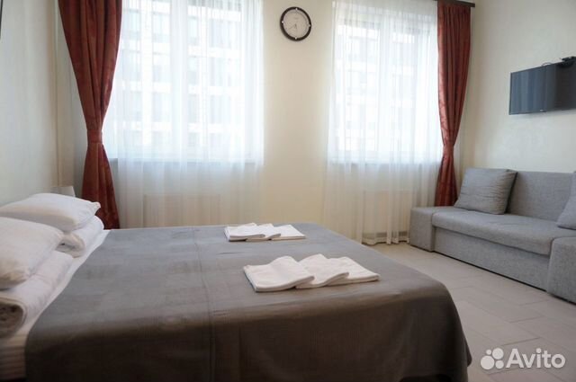 

Квартира-студия, 27 м², 2 кровати