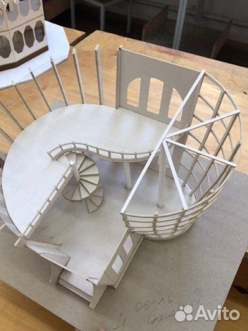 Изготовление макетов из бумаги, пластика, картона