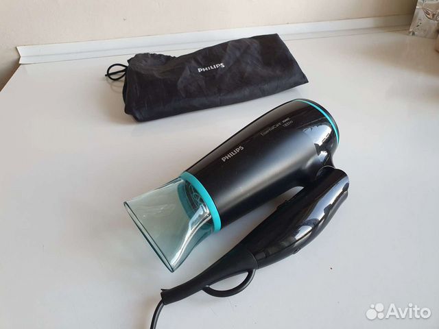 Мощный складной фен Philips бережная сушка и Braun