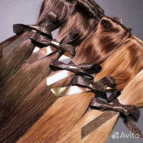 Волосы на заколках