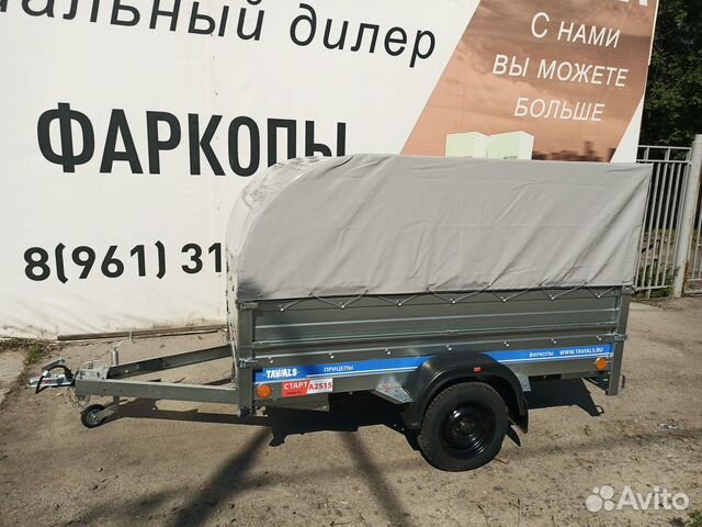 Легковой прицеп с доп бортом и тентом