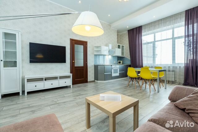 

1-к. квартира, 64 м², 2 кровати