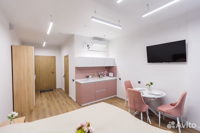 

Квартира-студия, 27 м², 2 кровати
