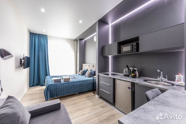 

Квартира-студия, 25 м², 2 кровати