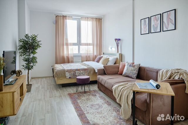 

1-к. квартира, 44 м², 2 кровати