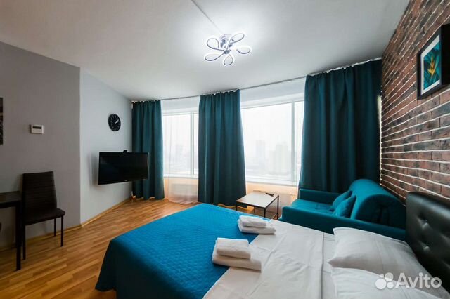 

Квартира-студия, 38 м², 2 кровати