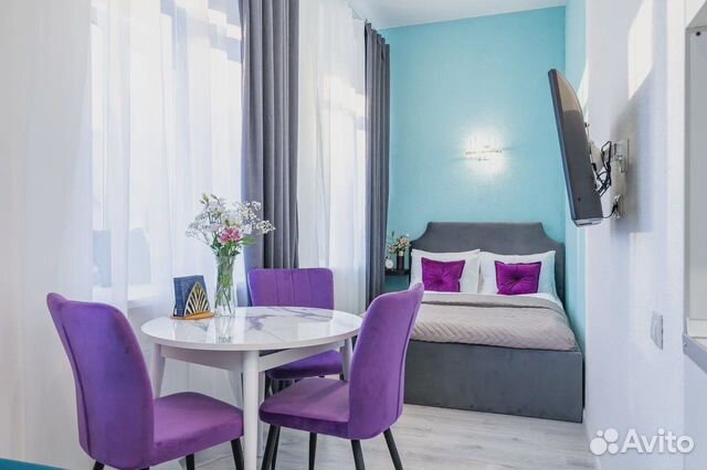 

Квартира-студия, 28 м², 2 кровати