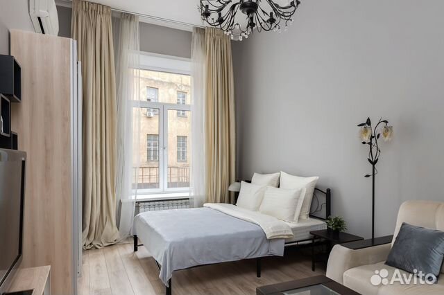 

1-к. квартира, 45 м², 2 кровати