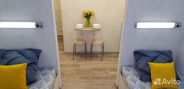 

Квартира-студия, 15 м², 2 кровати