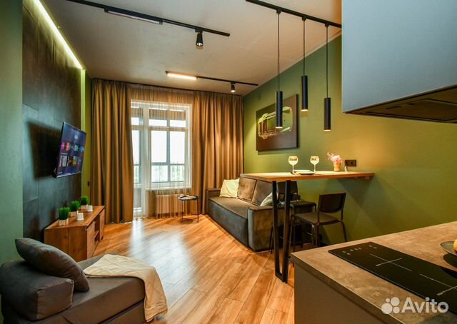 

Квартира-студия, 28 м², 2 кровати