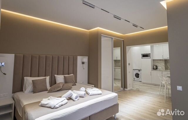 

Квартира-студия, 40 м², 2 кровати