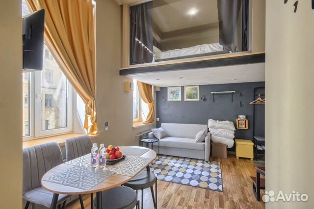

Квартира-студия, 30 м², 3 кровати