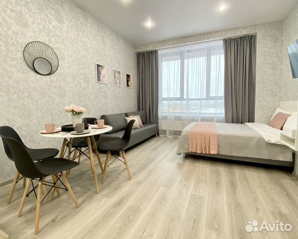 

Квартира-студия, 27 м², 2 кровати