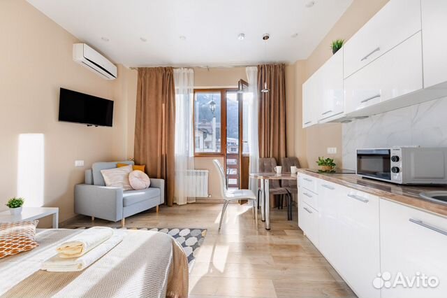

Квартира-студия, 28 м², 2 кровати