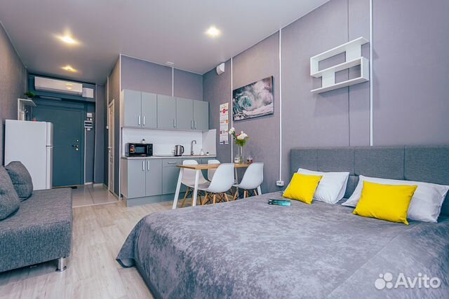 

Квартира-студия, 24 м², 2 кровати