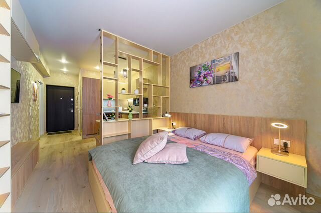 

Квартира-студия, 28 м², 2 кровати