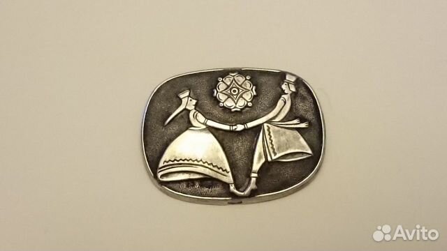 Брошь серебро 875 Прибалтика Брошь серебро 875 Прибалтика