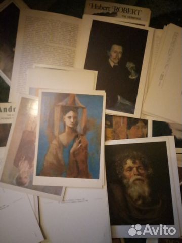Наборы открыток с репродукц.картин(зарубеж.жив-сь)