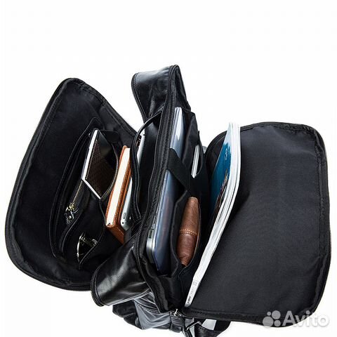 Новый кожаный портфель рюкзак с лямками на плечи Новый кожаный портфель рюкзак с лямками на плечи