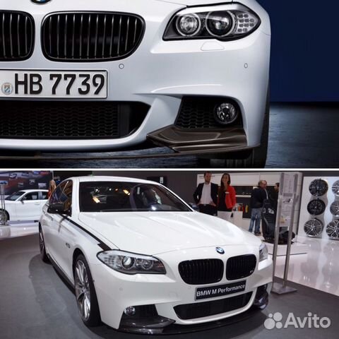 Спойлер M Performance переднего М бампера BMW F10