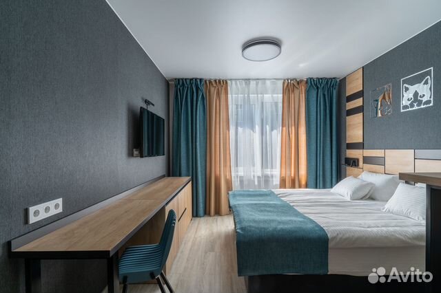 

Квартира-студия в апарт-отеле, 24 м², 2 кровати