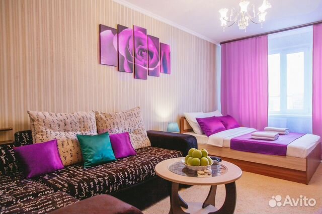 

1-к. квартира, 43 м², 2 кровати
