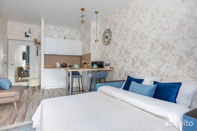 

Квартира-студия, 28 м², 2 кровати